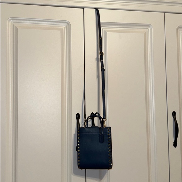 COACH Mini Cashin Tote with Rivets Crossbody Strap - Picture 3 of 17